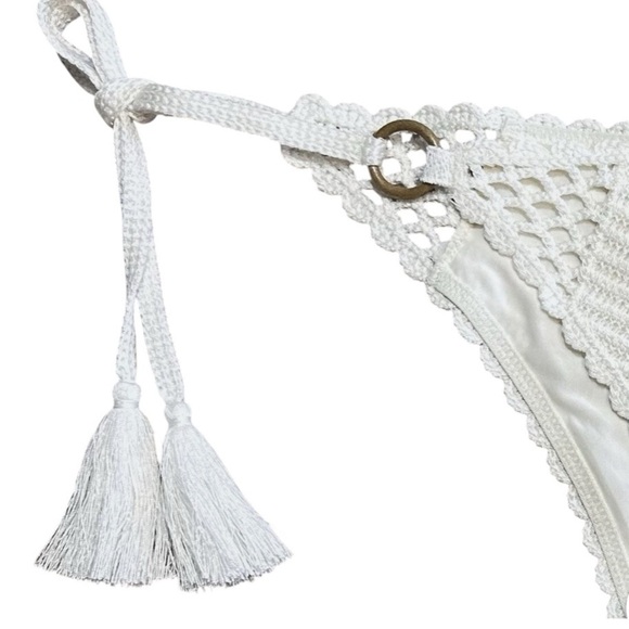 Aerie Crochet Tie Bikini Bottom XL - Picture 3 of 6